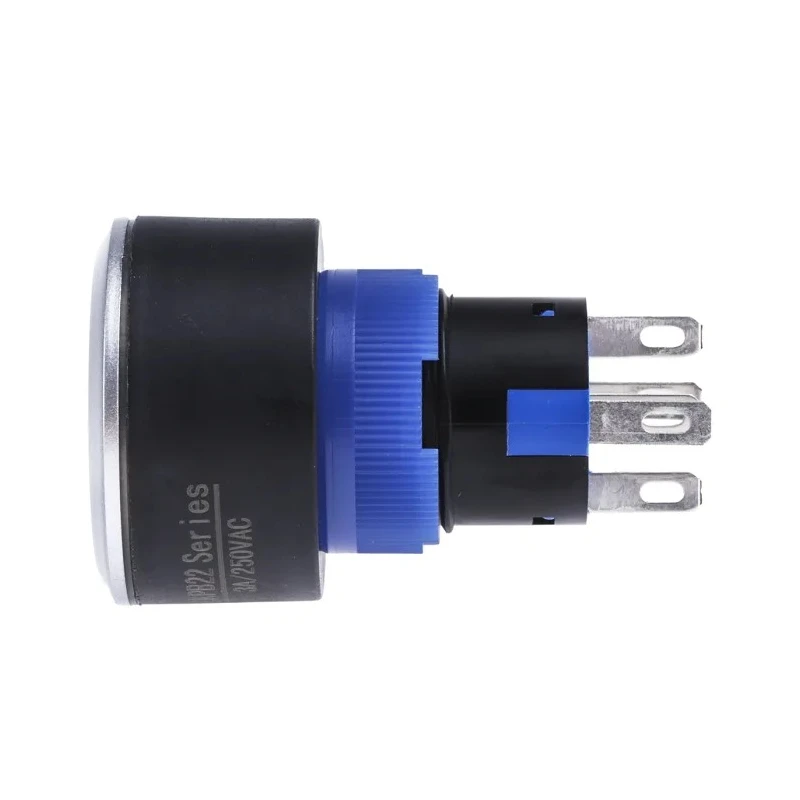 RS PRO Illuminated Momentary Push Button Switch, Panel Mount, 22.2 mm Cutout, SPDT, Green LED, IP65, 250 V AC 175-8231