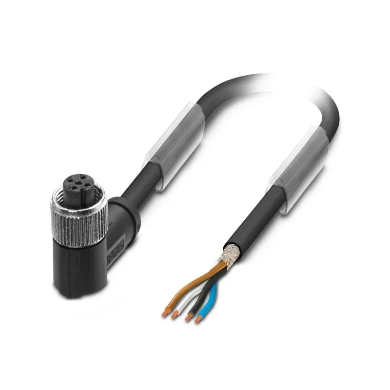Phoenix Contact 4 Way Right Angle to Female 4 Way Unterminated Sensor Actuator Cable 10m 30V SAC-4P-10.0-PUR/M12FR SH 1500729