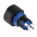 RS PRO Illuminated Momentary Push Button Switch, Panel Mount, 22.2 mm Cutout, SPDT, Green LED, IP65, 250 V AC 3, 5A 175-8233