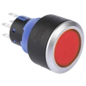 RS PRO Illuminated Momentary Push Button Switch DPDT Panel Mount Red LED IP65 250 V AC 175-8244