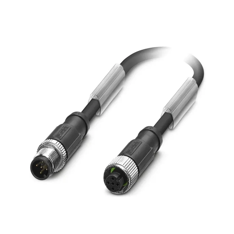 Phoenix Contact Male 5 Way Straight to Female 5 Way Straight Sensor Actuator Cable 3 m 48V IEC 61076-2-101 1500910