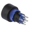 RS PRO Illuminated Momentary Push Button Switch DPDT Panel Mount Red LED IP65 250 V AC 175-8244