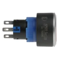 RS PRO Illuminated Push Button Switch Momentary Panel Mount DPDT Red LED IP65 250 V 175-8245