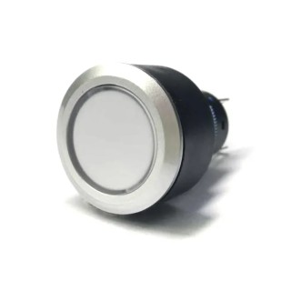 RS PRO Illuminated Momentary Push Button Switch with Blue LED, Panel Mount, 22.2 mm Cutout, SPDT, IP65 Rated, 250 V 175-8292