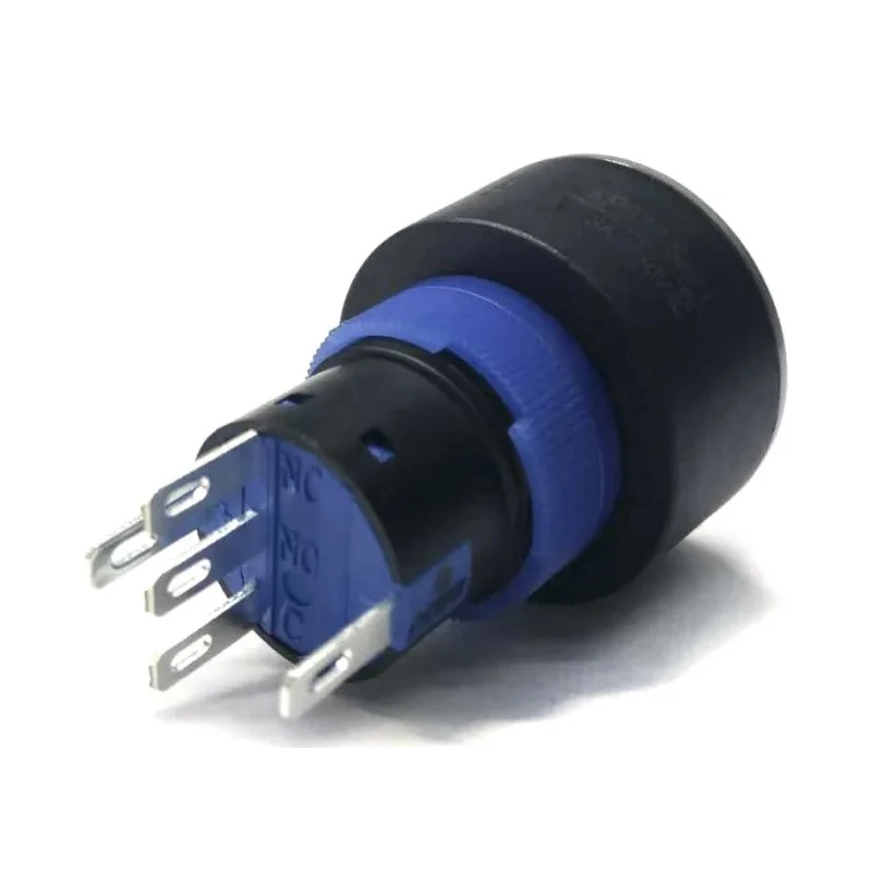RS PRO Illuminated Momentary Push Button Switch with Blue LED, Panel Mount, 22.2 mm Cutout, SPDT, IP65 Rated, 250 V 175-8292