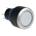 RS PRO Illuminated Push Button Switch Momentary Panel Mount 22.2 mm Cutout SPDT Red LED IP65 250 V 175-8297