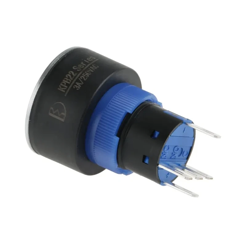 RS PRO Illuminated Push Button Switch Momentary Panel Mount 22.2 mm Cutout SPDT Red LED IP65 250 V 175-8297