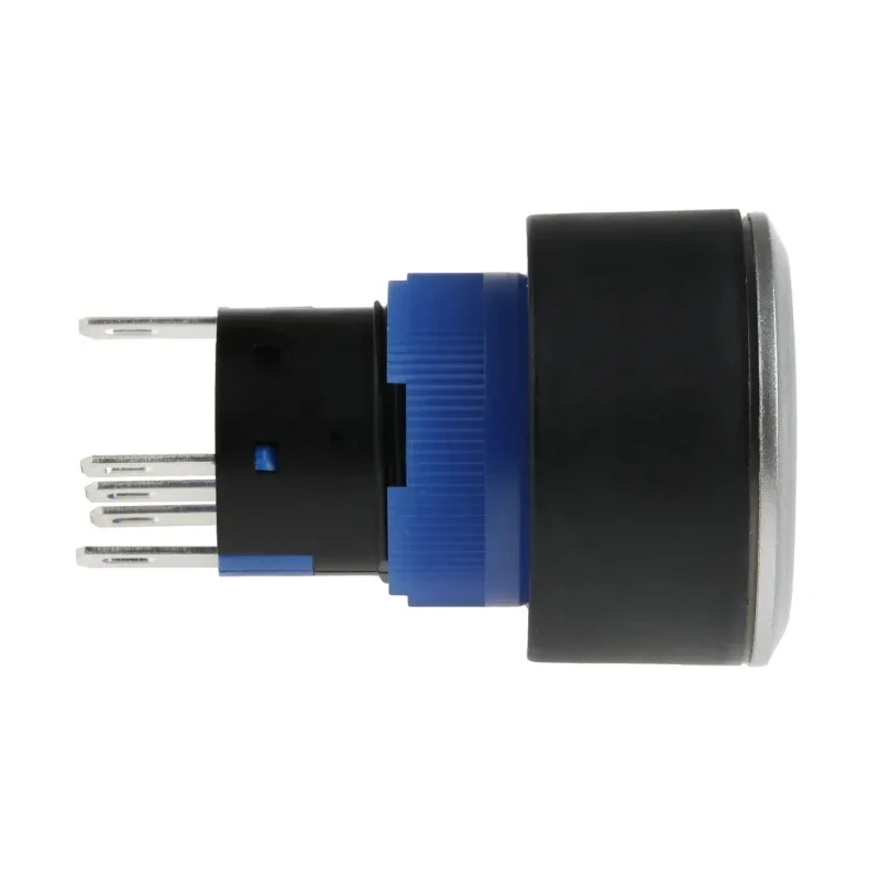 RS PRO Illuminated Push Button Switch Momentary Panel Mount 22.2 mm Cutout SPDT Red LED IP65 250 V 175-8297