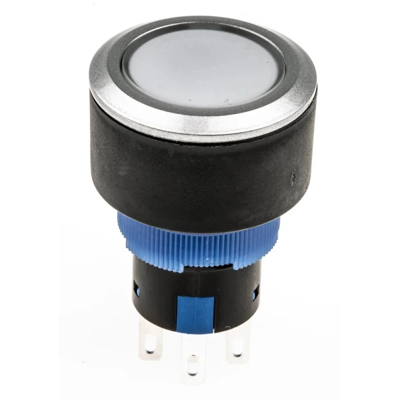 RS PRO Illuminated Push Button Switch, Momentary, Panel Mount, 22.2 mm Cutout, SPDT Contact, Red LED, IP65, 250 V 175-8298