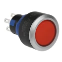 RS PRO Illuminated Push Button Switch Momentary Panel Mount SPDT Red LED 22.2 mm Cutout IP65 250 V 250 V AC 175-8303