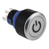 RS PRO Illuminated Push Button Switch, Latching, Panel Mount, 22.2 mm Cutout, DPDT, Green LED, IP65, 250V AC 3.5A 175-8398