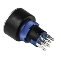 RS PRO Illuminated Push Button Switch, Latching, Panel Mount, 22.2 mm Cutout, DPDT, Green LED, IP65, 250V AC 3.5A 175-8398