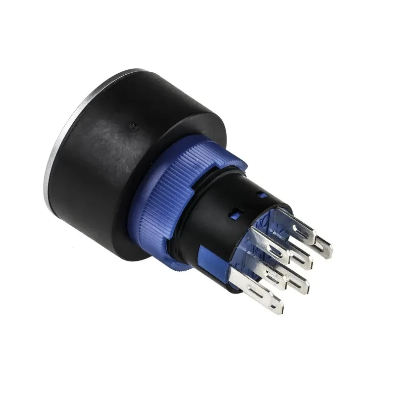 RS PRO Illuminated Push Button Switch, Latching, Panel Mount, 22.2 mm Cutout, DPDT, Green LED, IP65, 250V AC 3.5A 175-8398