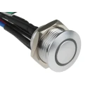 RS PRO Illuminated Momentary Push Button Switch Panel Mount 16 mm Cutout SPST RGB LED IP67 36 V dc 175-8439