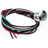 RS PRO Illuminated Momentary Push Button Switch Panel Mount SPST White LED IP67 16 mm Cutout 36 V dc 2A 175-8446