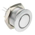 RS PRO Illuminated Momentary Push Button Switch Panel Mount SPST RGB LED IP67 36 V DC 175-8470