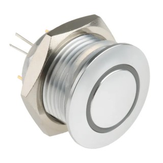 RS PRO Illuminated Momentary Push Button Switch Panel Mount SPST RGB LED IP67 36 V DC 175-8470