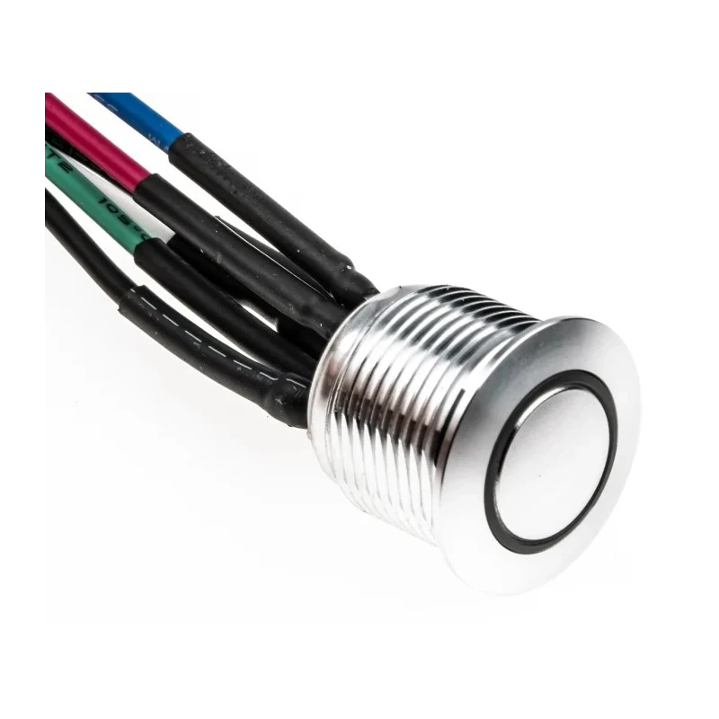 RS PRO Illuminated Push Button Switch Momentary, Panel Mount, 16 mm Cutout, SPST RGB LED, IP67, 36 V dc 175-8462