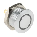 RS PRO Illuminated Push Button Switch Momentary Panel Mount SPST Red LED 16 mm Cutout IP67 36 V dc 175-8532