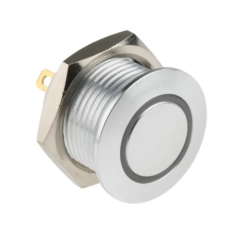 RS PRO Illuminated Push Button Switch Momentary Panel Mount SPST Red LED 16 mm Cutout IP67 36 V dc 175-8532