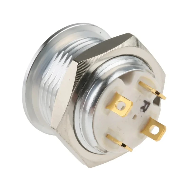 RS PRO Illuminated Push Button Switch Momentary Panel Mount SPST Red LED 16 mm Cutout IP67 36 V dc 175-8532