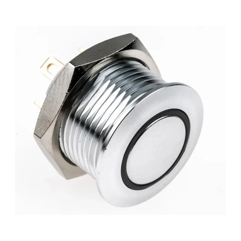 RS PRO Illuminated Momentary Push Button Switch, Panel Mount, 16 mm Cutout, SPST, Red LED, IP67, 36 V dc 175-8534