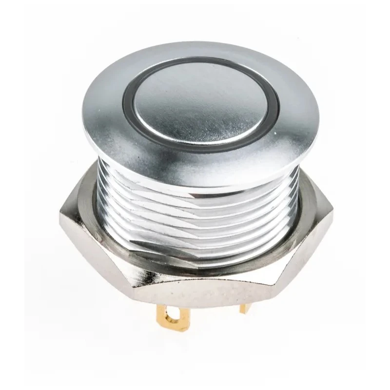 RS PRO Illuminated Momentary Push Button Switch, Panel Mount, 16 mm Cutout, SPST, Red LED, IP67, 36 V dc 175-8534