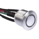 RS PRO Illuminated Momentary Push Button Switch, Panel Mount, 16 mm Cutout, SPST, White LED, IP67, 36 V dc 175-8540