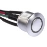 RS PRO Illuminated Momentary Push Button Switch, Panel Mount, 16 mm Cutout, SPST, White LED, IP67, 36 V dc 175-8540