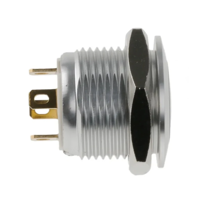 RS PRO Illuminated Momentary Push Button Switch, Panel Mount, 16 mm Cutout, SPST, White LED, IP67, 36 V dc 175-8550