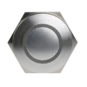 RS PRO Illuminated Momentary Push Button Switch, Panel Mount, 16 mm Cutout, SPST, White LED, IP67, 36 V dc 175-8550