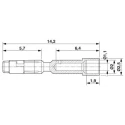 Phoenix Contact Female Crimp Circular Connector Contact 1 mm Contact Size, 0.5mm² Wire Size, Nickel Plated Copper 1607356