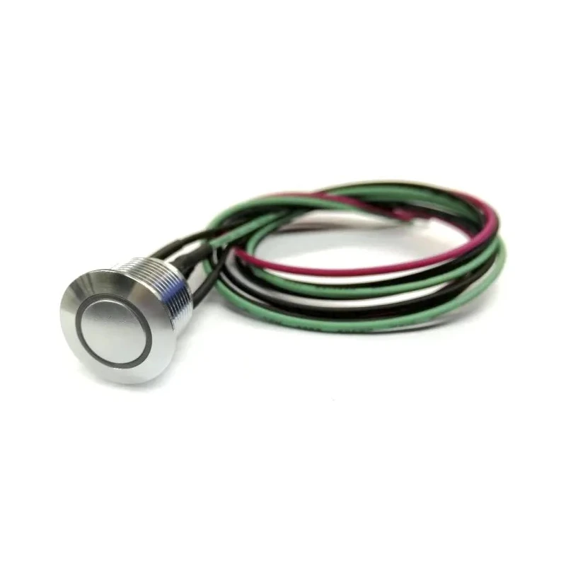 RS PRO Illuminated Momentary Push Button Switch, Panel Mount, 16 mm Cutout, SPST, Blue LED, IP67 Rated, 36 V dc, 2A 175-8565