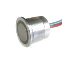 RS PRO Illuminated Momentary Piezo Switch RGB LED 22 mm Panel Cutout IP68 Rated, 1A, Operating -20°C to 65°C IP68
