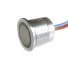 RS PRO Illuminated Momentary Piezo Switch RGB LED 22 mm Panel Cutout IP68 Rated, 1A, Operating -20°C to 65°C IP68