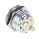 RS PRO Illuminated Momentary Push Button Switch, Panel Mount, 16 mm Cutout, SPST, Blue LED, IP67, 36 V dc 175-8572