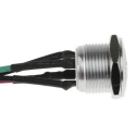 RS PRO Illuminated Momentary Push Button Switch Panel Mount 16 mm Cutout SPST Green LED IP67 36 V dc 175-8632