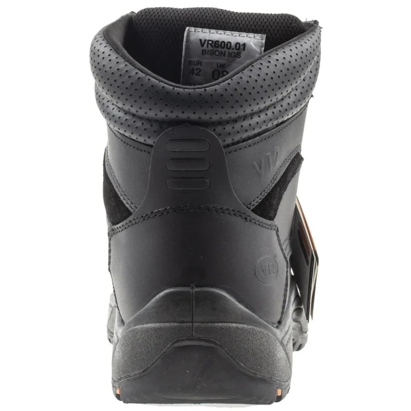 V12 Footwear Bison Black Composite Toe Capped Safety Boots Size 8 EU 42 EN ISO 20345:2011 S3 HRO SRC VR600.01/08
