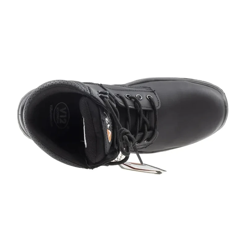 V12 Footwear Bison Black Composite Toe Capped Safety Boots Size 8 EU 42 EN ISO 20345:2011 S3 HRO SRC VR600.01/08