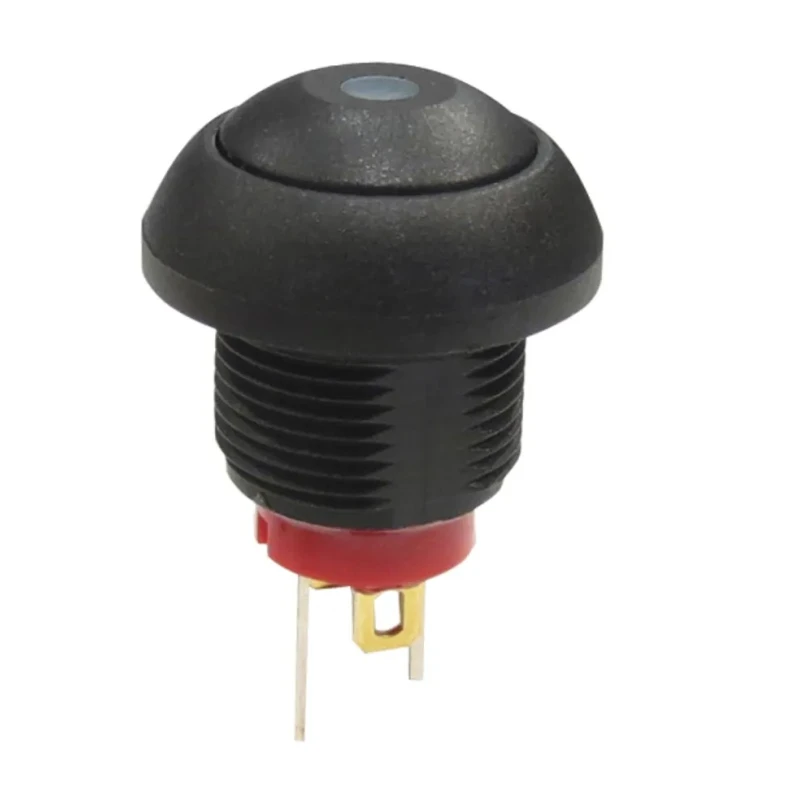 RS PRO Illuminated Momentary Push Button Switch Panel Mount SPST IP68 36V DC, 13.6 mm Cutout 175-8762