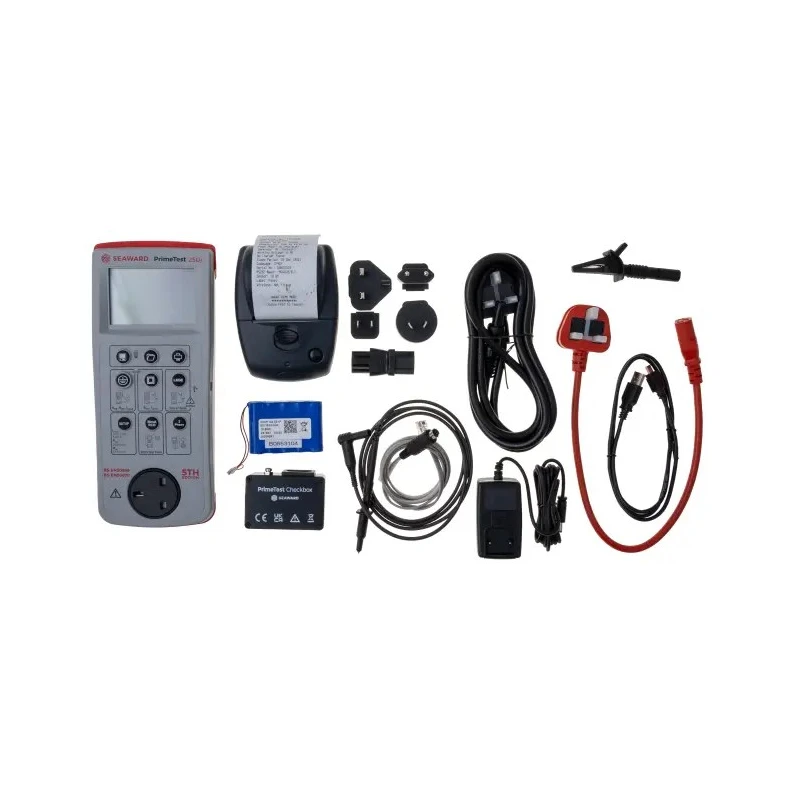 Seaward PrimeTest 250+ Pro Bundle UK PAT Testing Kit Class I Automatic Tester Battery Operated 225-254V 403A952
