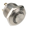 RS PRO Illuminated Momentary Push Button Switch, Panel Mount, 16 mm Cutout, SPST, White LED, IP67, 36 V dc 175-9128