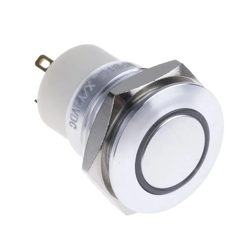 RS PRO Illuminated Push Button Switch, Latching, Panel Mount, 16 mm Cutout, SPST, Yellow LED, IP67, 36 V dc 175-9147