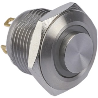 RS PRO Illuminated Push Button Switch Momentary Panel Mount SPST Yellow LED IP67 36V DC 175-9180