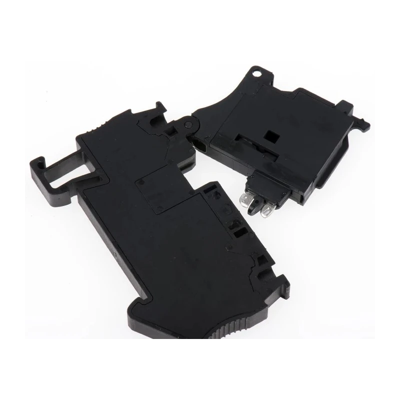 Phoenix Contact Fused DIN Rail Terminal Block Black 250V 6.3A Spring Cage 2-Position ST 4-HESILA 250 (5X20) 3036563
