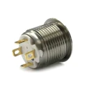 RS PRO Illuminated Push Button Switch, Momentary, Panel Mount, 16 mm Cutout, SPST, Green LED, IP67, 36 V dc 175-9187