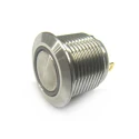 RS PRO Illuminated Momentary Panel Push Button Switch, 16 mm Cutout, SPST, RGB LED, IP67, 36 V dc 175-9193