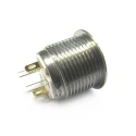 RS PRO Illuminated Momentary Panel Push Button Switch, 16 mm Cutout, SPST, RGB LED, IP67, 36 V dc 175-9193