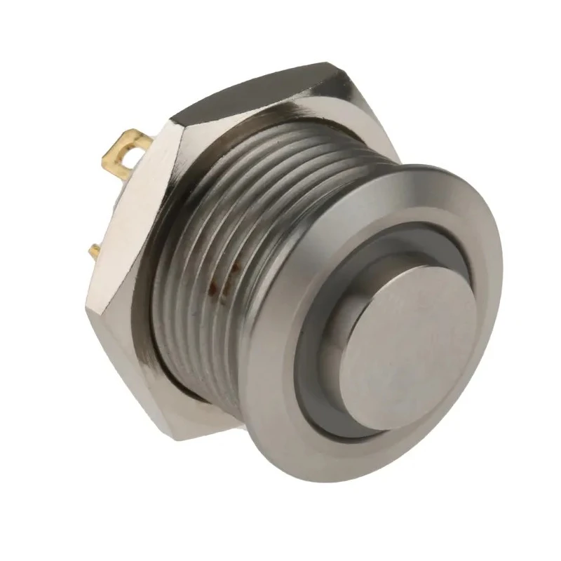 RS PRO Illuminated Momentary Push Button Switch, Panel Mount, 16 mm Cutout, SPST, Green LED, IP67, 36 V dc 175-9206