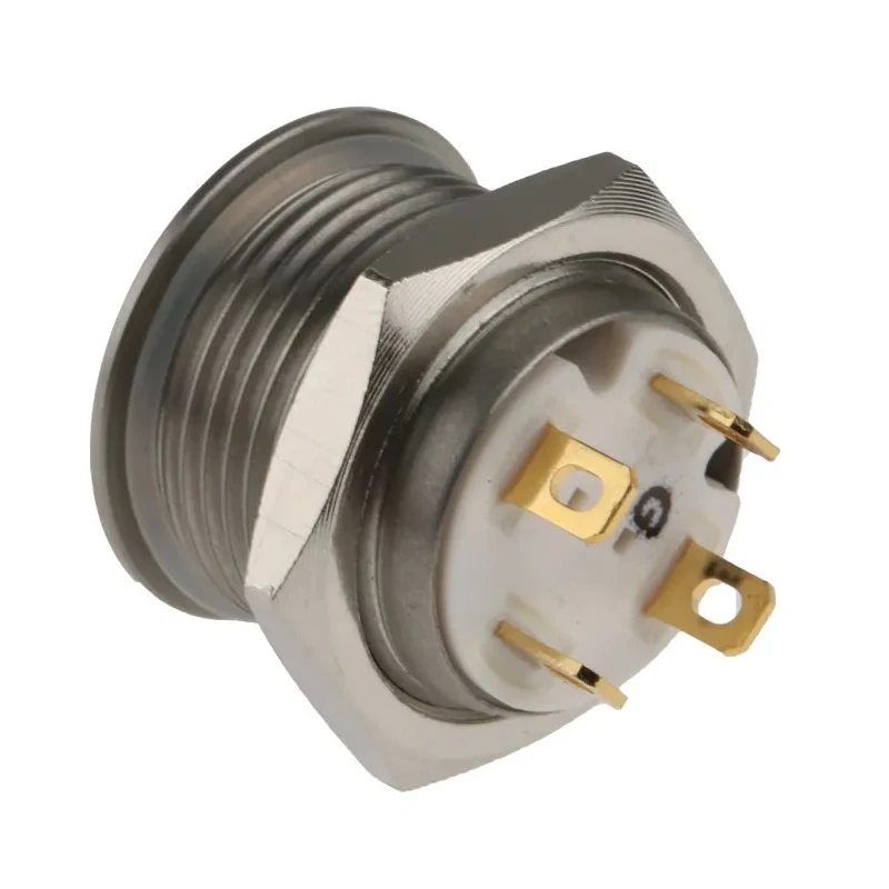 RS PRO Illuminated Momentary Push Button Switch, Panel Mount, 16 mm Cutout, SPST, Green LED, IP67, 36 V dc 175-9206